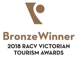 2018 Victorian Tourism Award Bronze Winner