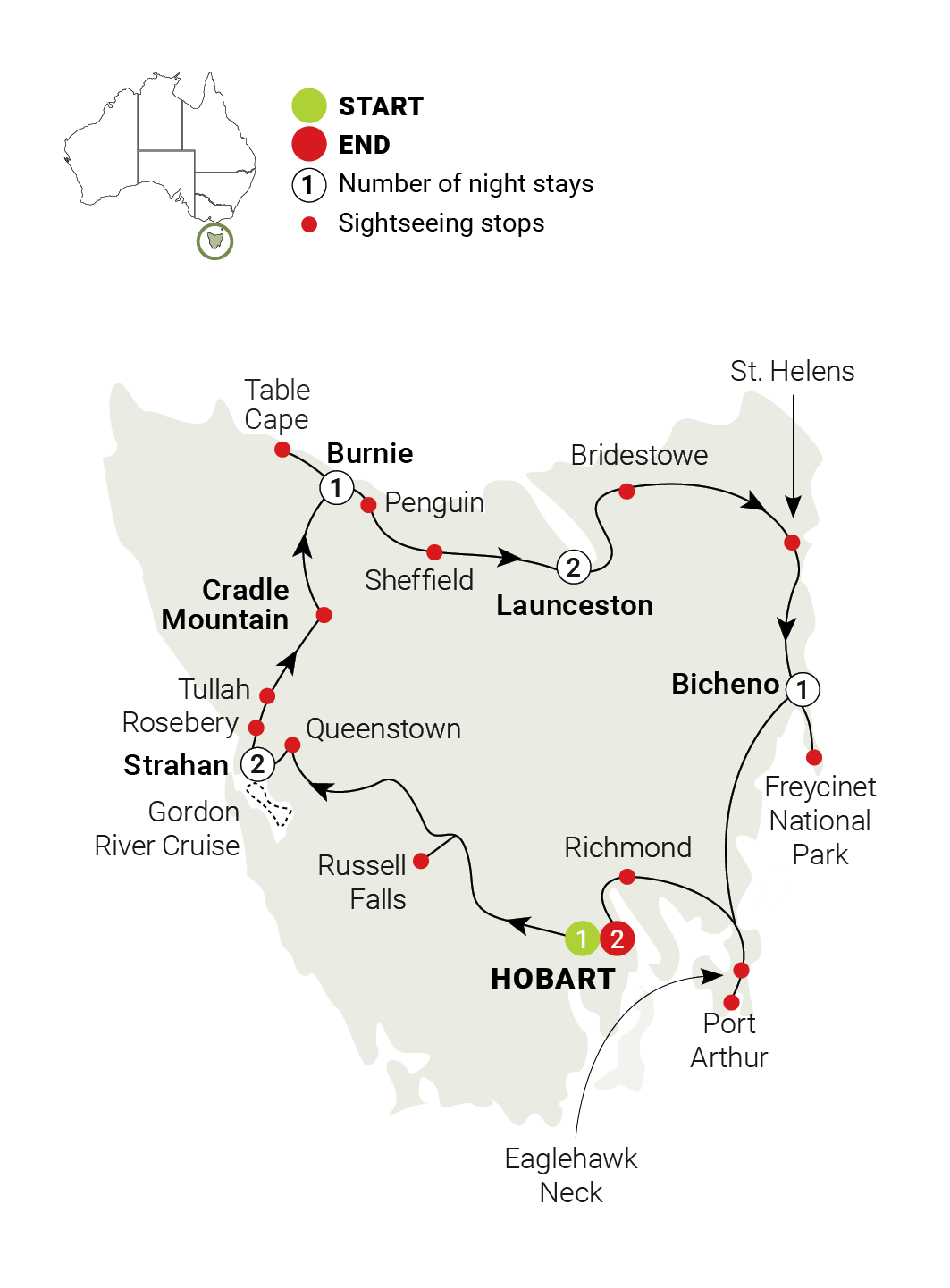tours of tasmania