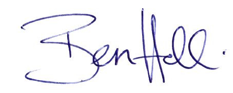 Ben Hall signature