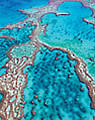 Aerial of Great Barrier Reef