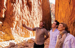 Travel Director and guests in Standly Chasm, Inspiring Journeys