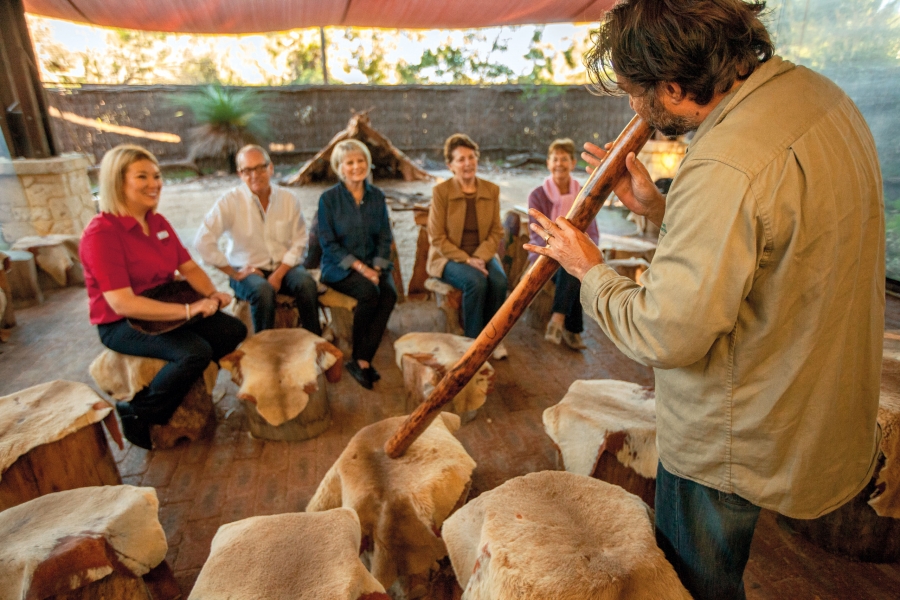 Demonstration of Australian instruments in Yanchep National Park