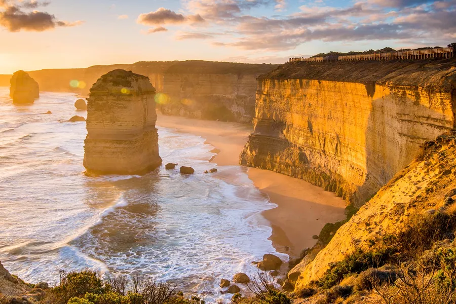 The Twelve Apostles by sunset