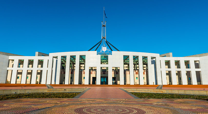 Parliament House in Canberra