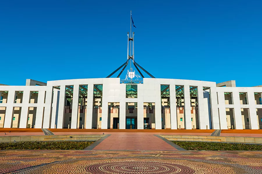 Parliament House in Canberra