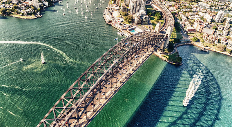Sydney Harbour Bridge on a sunny day