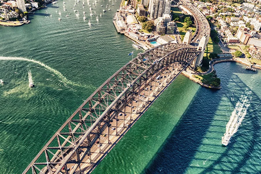 Sydney Harbour Bridge on a sunny day