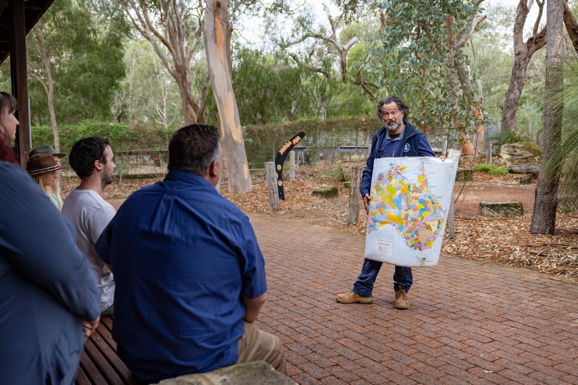 Tourists on tour in Yanchep National Park