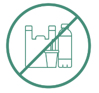 No Single Use Plastic Icon