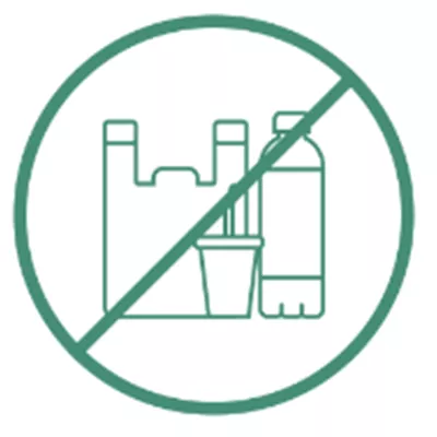 No Single Use Plastic Icon