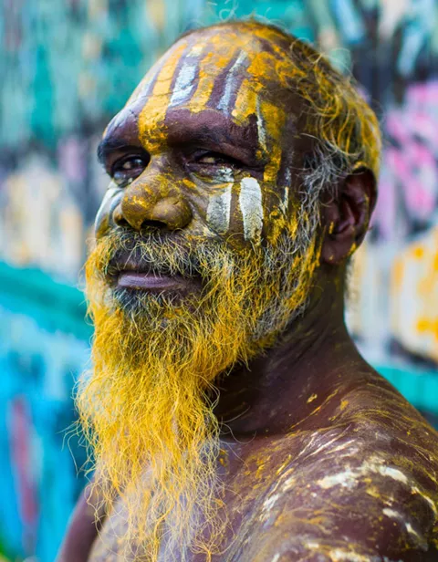 Tiwi Island Man Darwin Destination Card 3