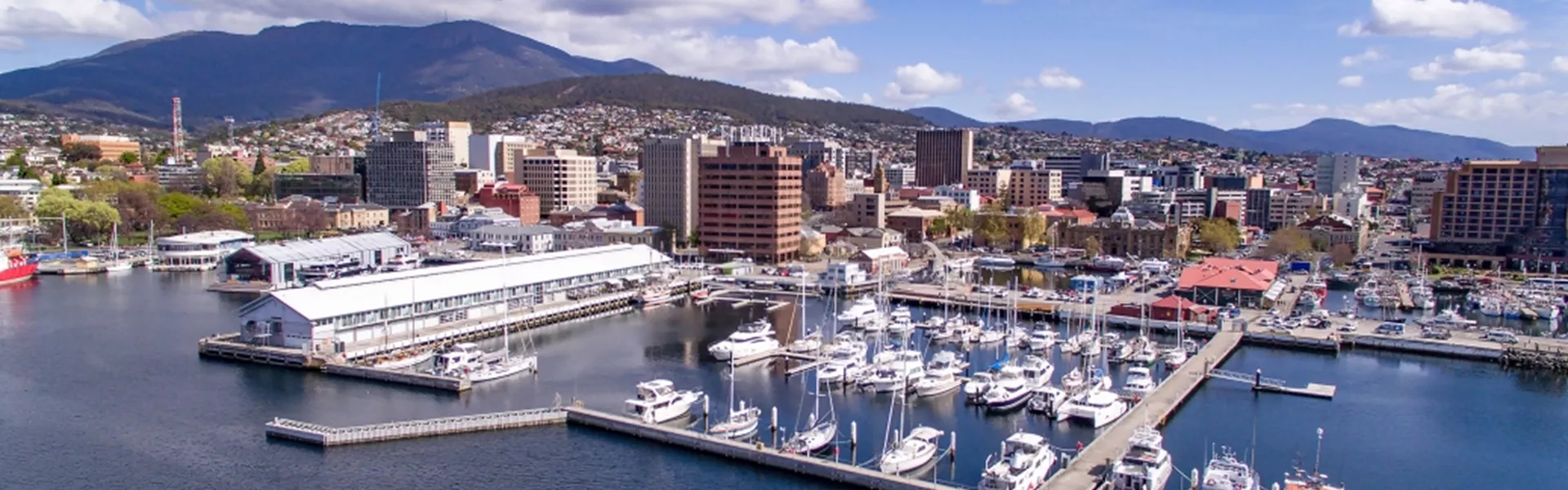 Hobart City harbour view