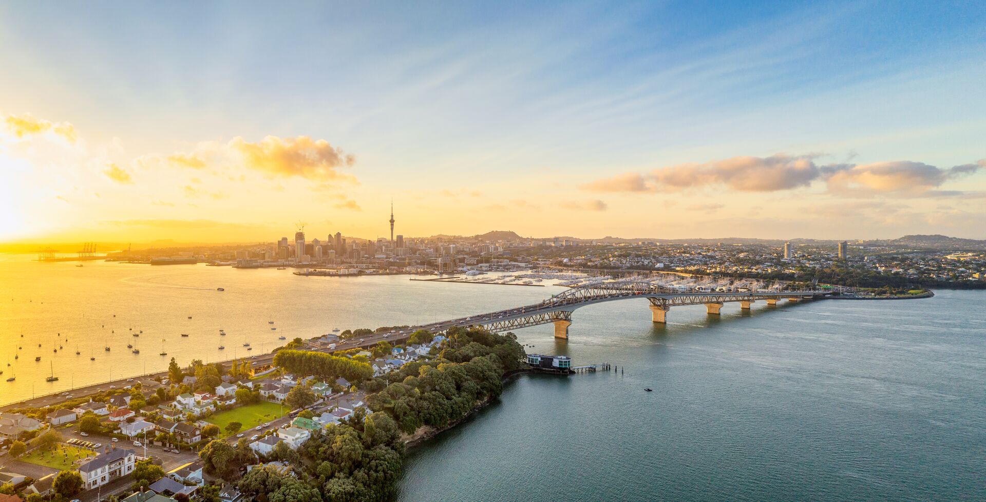 Auckland Panorama At Sunrise 1137079196