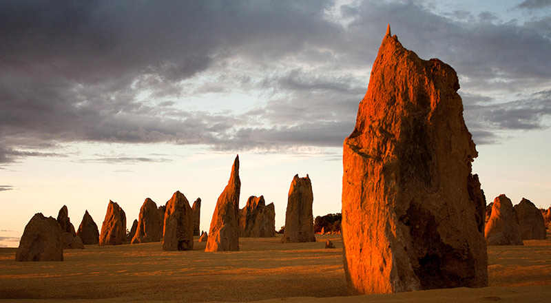 Landscape of The Pinnacles in National Park