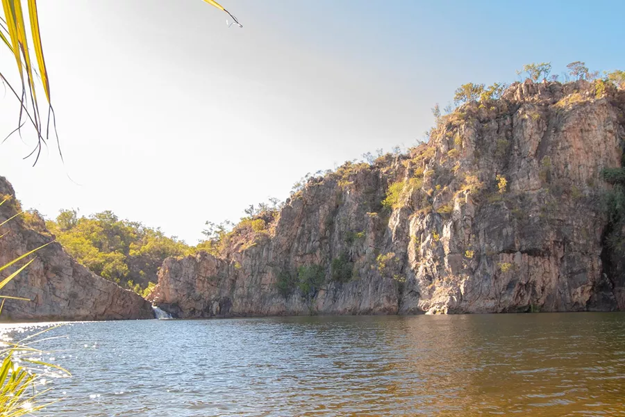 Edith Falls cascading waterfalls and rock pools on the western side Nitmiluk National Park
