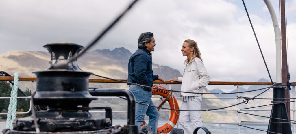 Aboard TSS Earnslaw in Lake Whakatipu