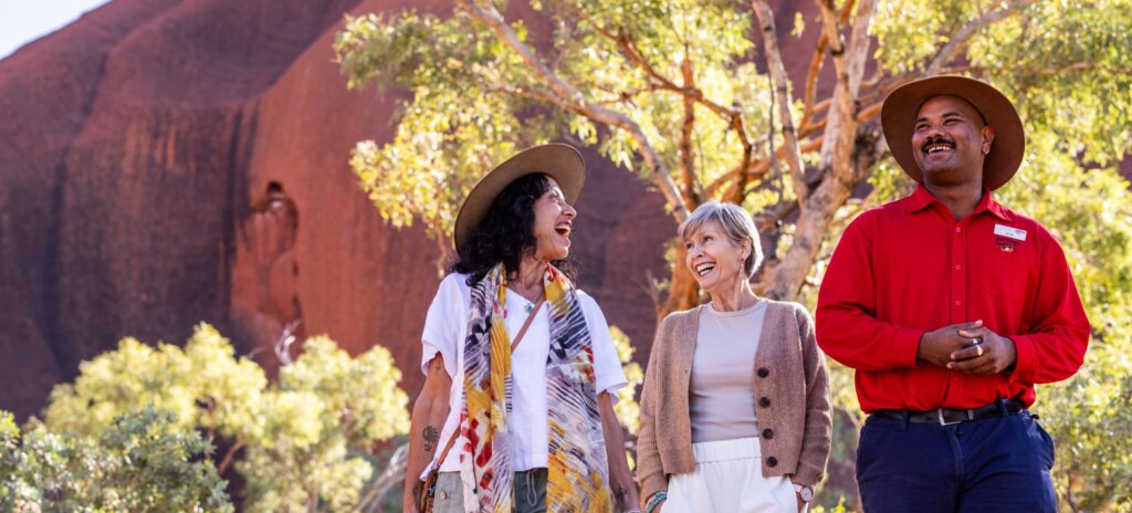 Uluru base walk with a AAT Kings Guide