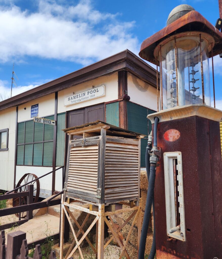 An old-fashioned petrol pump