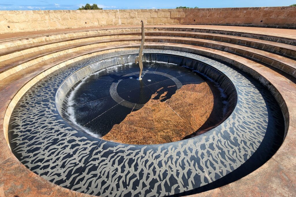 A spiral walkway